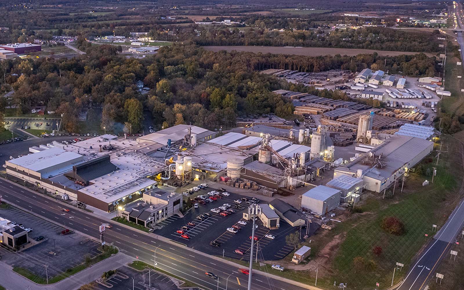 Aerial view Commonwealth Cooperage